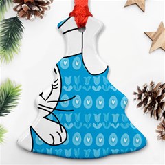 Easter Bunny  Christmas Tree Ornament (two Sides)