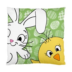 Easter Bunny And Chick  Standard Cushion Case (two Sides)