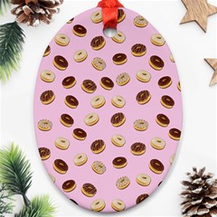 Donuts Pattern Ornament (oval)