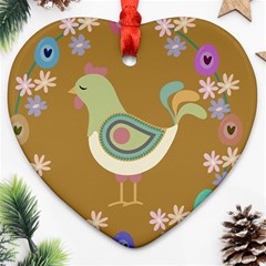 Easter Heart Ornament (two Sides)