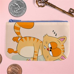 Even Cat Hates Monday Large Coin Purse