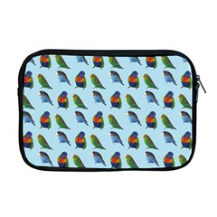 Blue Birds Parrot Pattern Apple Macbook Pro 17  Zipper Case