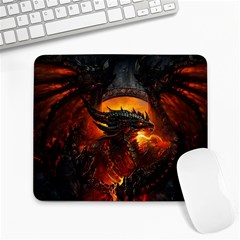 Dragon Legend Art Fire Digital Fantasy Large Mousepads