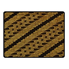 Traditional Art Indonesian Batik Fleece Blanket (small)