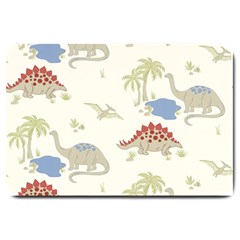 Dinosaur Art Pattern Large Doormat 