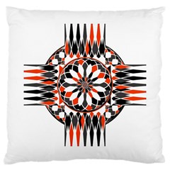 Geometric Celtic Cross Large Cushion Case (one Side)