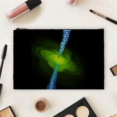 Gas Yellow Falling Into Black Hole Cosmetic Bag (large) 