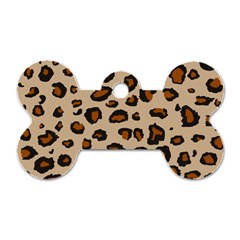 Leopard Print Dog Tag Bone (one Side)