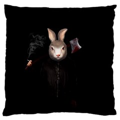 Evil Rabbit Standard Flano Cushion Case (two Sides)