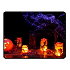 Awaiting Halloween Night Fleece Blanket (small)