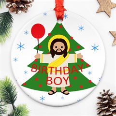 Jesus - Christmas Round Ornament (two Sides)