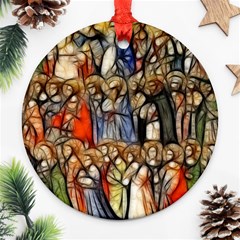 All Saints Christian Holy Faith Round Ornament (two Sides)