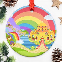 Rainbow Land Round Ornament