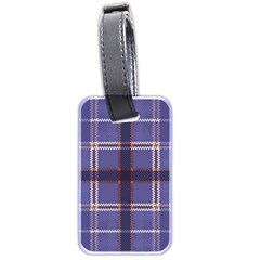 Purple Heather Plaid Luggage Tags (two Sides)