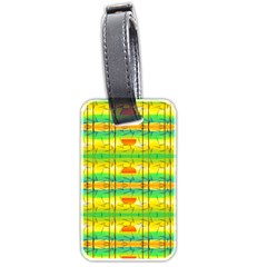 Birds Beach Sun Abstract Pattern Luggage Tags (two Sides)