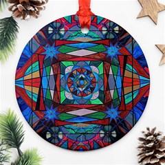 Sense Of Security - Round Ornament (two Sides)