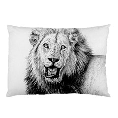 Lion Wildlife Art And Illustration Pencil Pillow Case