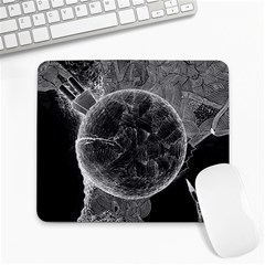 Space Universe Earth Rocket Large Mousepads