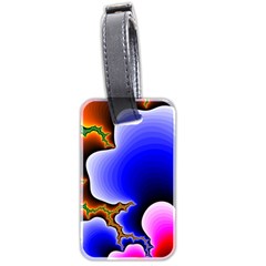 Fractal Background Pattern Color Luggage Tags (two Sides)