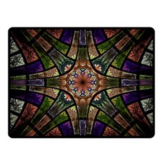 Fractal Detail Elements Pattern Fleece Blanket (small)