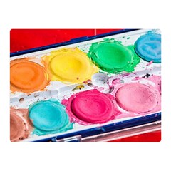 Palette Brush Paint Box Color Double Sided Flano Blanket (mini) 