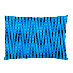 Sharp Blue And Black Wave Pattern Pillow Case
