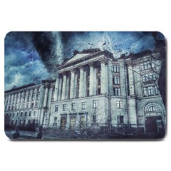 Storm Rain Lightning Weather Large Doormat 