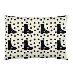 Deer Boots White Black Pillow Case