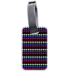 Multi Black Dots Luggage Tags (two Sides)