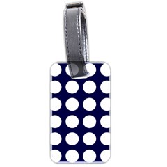 Big Dot Blue Luggage Tags (two Sides)