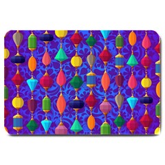 Colorful Background Stones Jewels Large Doormat 