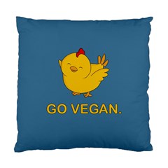 Go Vegan - Cute Chick  Standard Cushion Case (one Side)