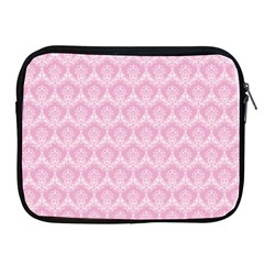 Damask Pink Apple Ipad 2/3/4 Zipper Cases