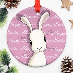 Easter Bunny  Round Ornament (two Sides)