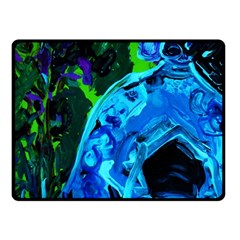 Dscf1604 - Lady In Blue Kimono Fleece Blanket (small)