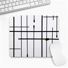 White Limits By Jandi Large Mousepads