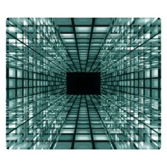 Abstract Perspective Background Double Sided Flano Blanket (small) 