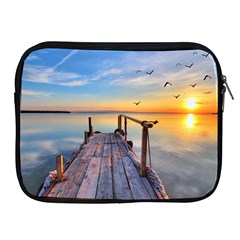 Sunset Lake Beautiful Nature Apple Ipad 2/3/4 Zipper Cases