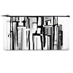 Black And White City Pencil Cases