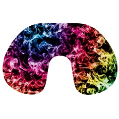 Smoke Colors Soul Black Blue Travel Neck Pillows