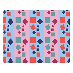 Background Desktop Squares Double Sided Flano Blanket (large) 