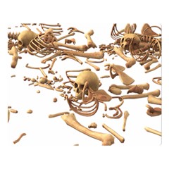 Skull Bone Skeleton Bones Double Sided Flano Blanket (large) 