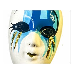 Porcelain Mask Minature Mask Double Sided Flano Blanket (large) 