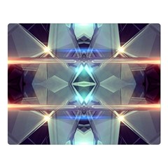 Abstract Glow Kaleidoscopic Light Double Sided Flano Blanket (large) 