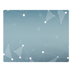 Background Abstract Line Double Sided Flano Blanket (large) 