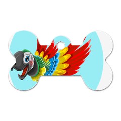Parrot Animal Bird Wild Zoo Fauna Dog Tag Bone (one Side)