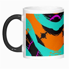 Blue Orange Black Waves                                         Morph Mug