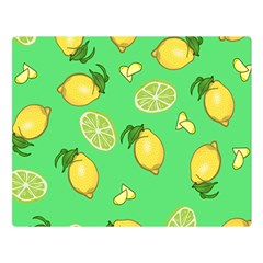 Lemons And Limes Double Sided Flano Blanket (large) 
