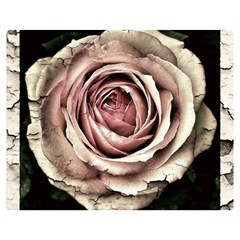 Vintage Rose Double Sided Flano Blanket (medium) 