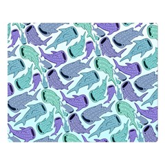 Whale Sharks Double Sided Flano Blanket (large) 